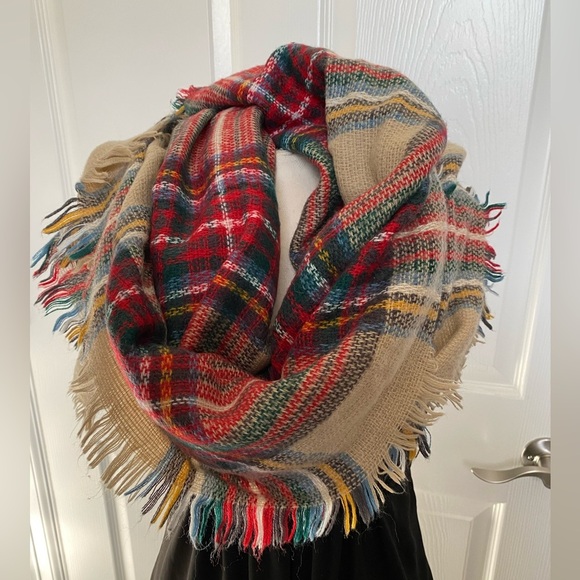 Plaid blanket scarf - Picture 1 of 1